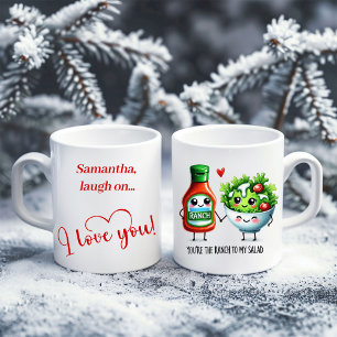 Café Taza de San Valentín de comida divertida y linda p