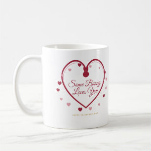 Café Taza de San Valentín Some Bunny Loves You, Corazón