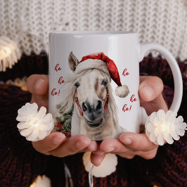 Café Taza de Santa Caballo Divertido Ho Ho Ho 