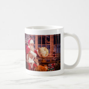 Café Taza de Santa con Aninals relleno y Niza la lista