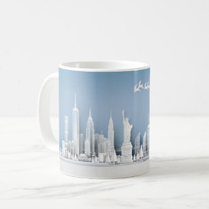 Café Taza de Santa sobre Nueva York en Navidad