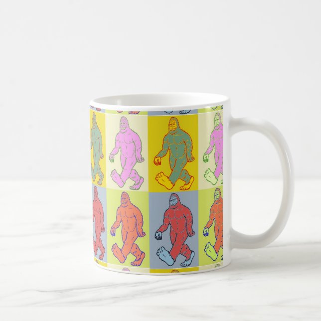 Café Taza de Sasquatch del arte pop (Derecha)