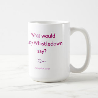 Café Taza de "señora Whistledown" de Julia Quinn