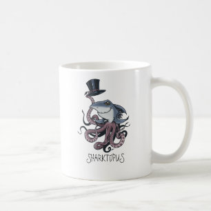 Café Taza de Sharktopus del dibujo animado