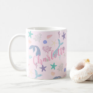 Café taza de sirena personalizado