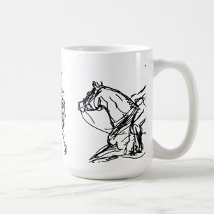 Café Taza de Sketchs 2 del Dressage 3