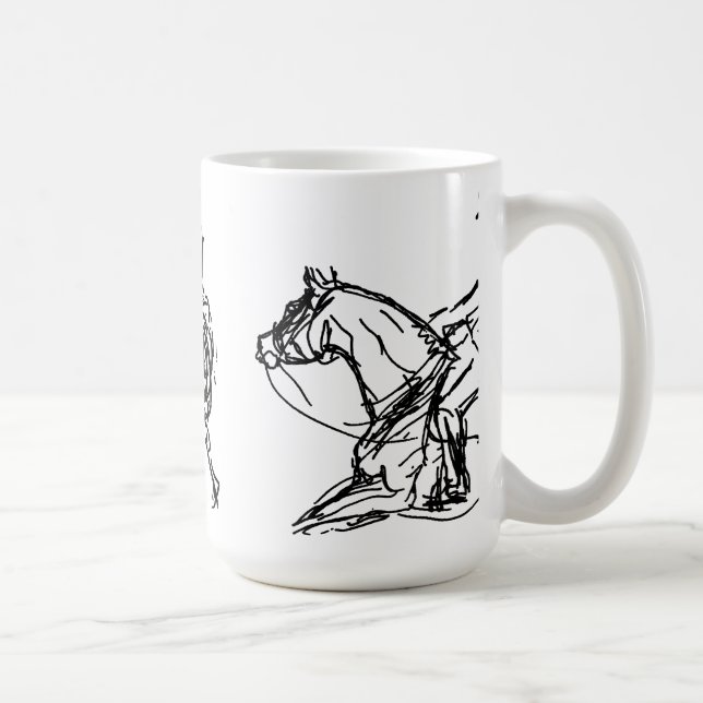 Café Taza de Sketchs 2 del Dressage 3 (Derecha)