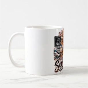 Café Taza de Sonógrafo de Vaca de las Tierras Altas - T