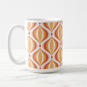 Café Taza de sopa con estampado nostálgico de estilo re