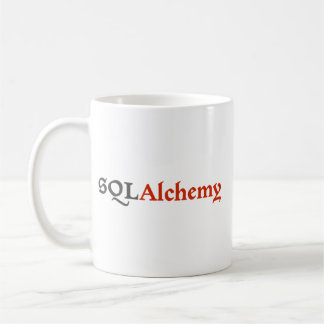 Café Taza de SQLAlchemy con lema