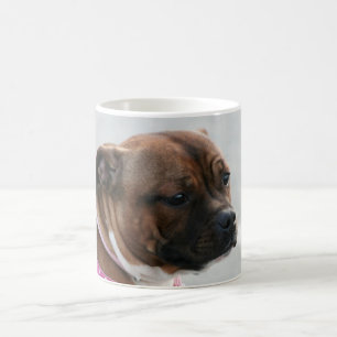 Café Taza de Staffordshire bull terrier