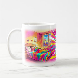 Café Taza de sueño de Colorburst de despertar de baile 