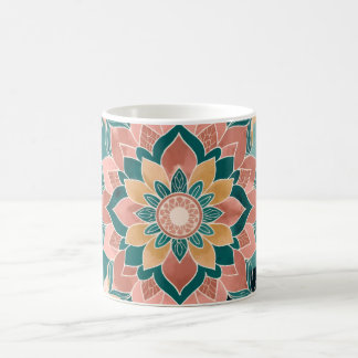 Café Taza de sueño de loto boho celestial | Rosa