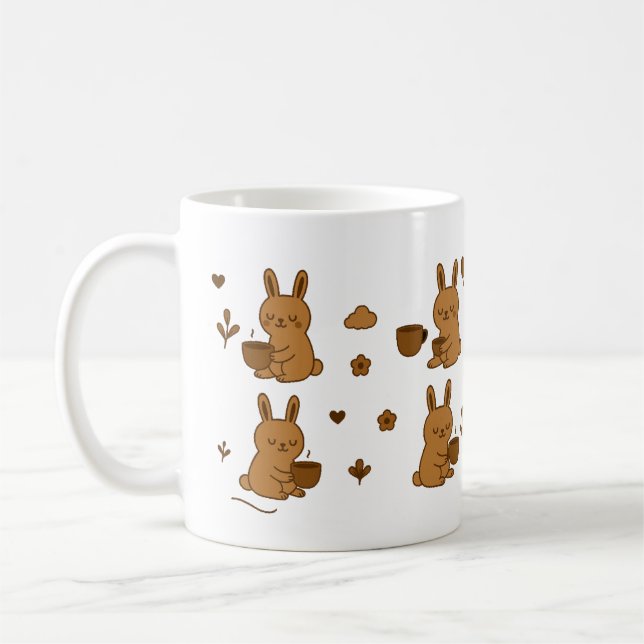 Café Taza de sueños de conejo de cacao (Izquierda)