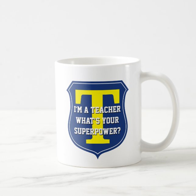 Café Taza de super maestro | ¿Cuál es tu superpoder? (Derecha)