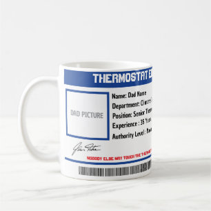 Café Taza de supervisor de termostato personalizada par