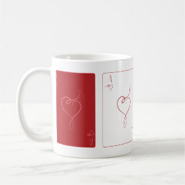 Café Taza de tarjeta de amor