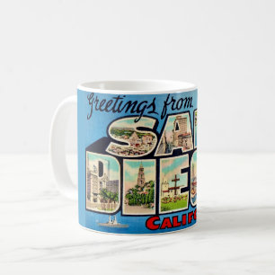 Café Taza de Tarjeta de Felicitación de San Diego