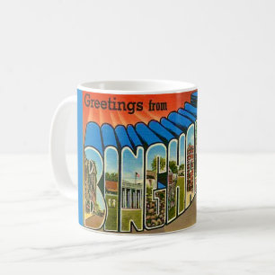 Café Taza de tarjeta postal antigua de Binghamton NY