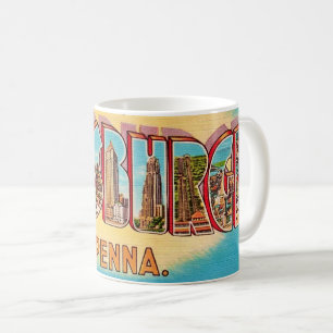 Café Taza de tarjeta postal antigua de Pittsburgh