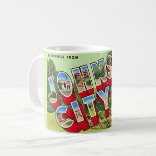 Café Taza de tarjeta postal de Johnson City TN
