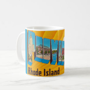 Café Taza de tarjeta postal retro de Providence RI