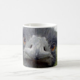 Café taza de té con la avestruz