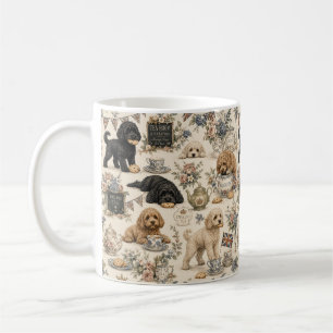 Café Taza de Té Cottagecore Cockapoo