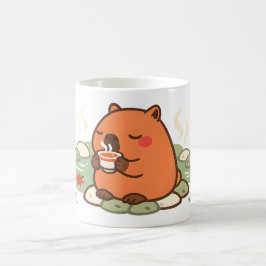 Café Taza de té de carpincho lindo en Onsen aguas terma