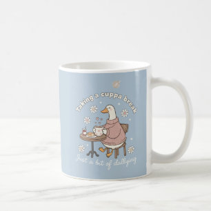 Café Taza de Té de Ganso Adorable para un Descanso