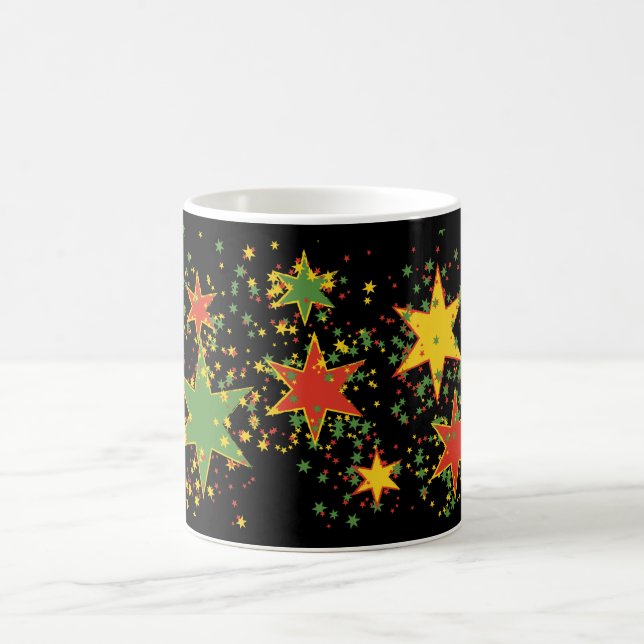 Café Taza de Té de Hierbas Rasta Black Stars (Centro)