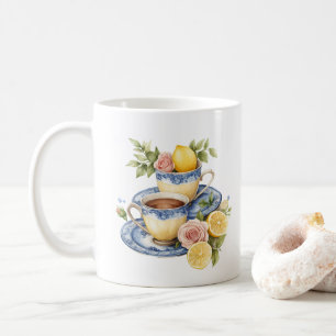 Café Taza de Té de Limón Personalizada con el Nombre de