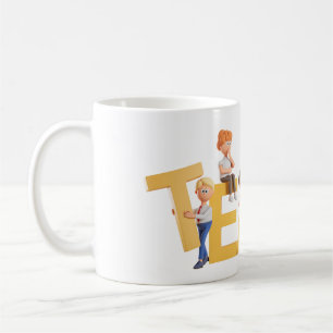 Café Taza de TEAM – Diseño Divertido y Motivacional
