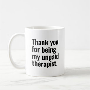 Café Taza de Terapeuta No Remunerado Divertido Regalo M