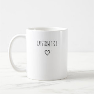 Café Taza de texto personalizable con regalo de tus pal