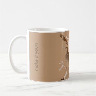 Café Taza de textura de papel abstracto beige - Monogra