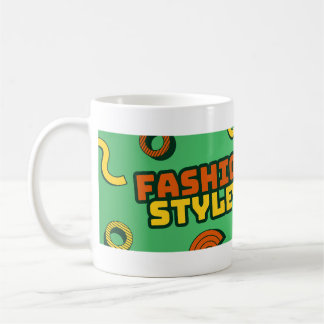 Café Taza de tipografía de estilo de moda – Diseño de c