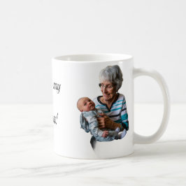 Café Taza de tipografía de foto personalizada “Amo a mi