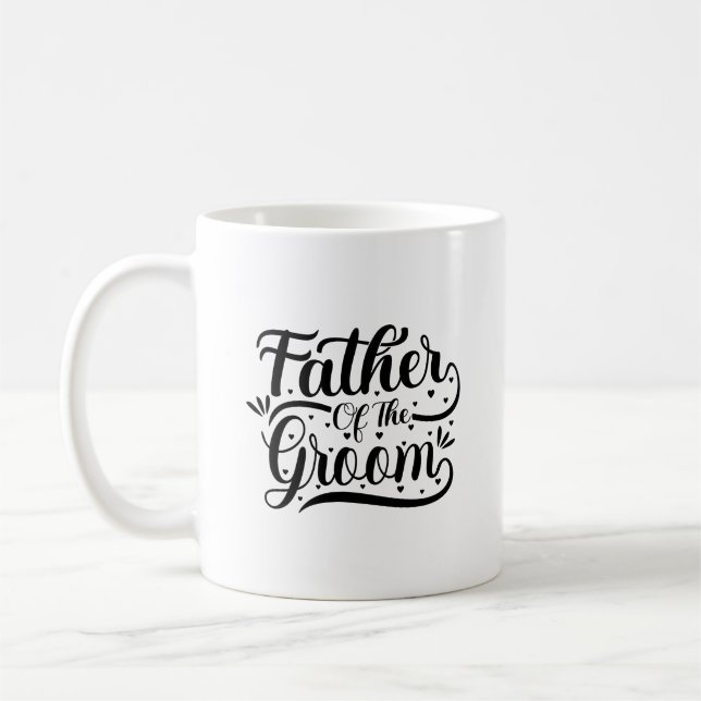 Café Taza de tipografía para el padre del novio (Izquierda)