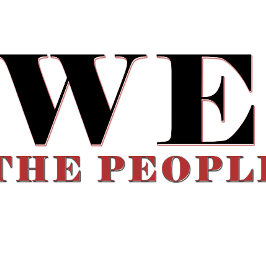 Café Taza de tipografía We The People | Cita patriótica