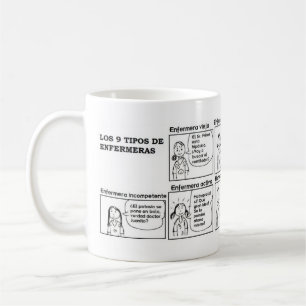 Café Taza de tipos de enfermeras