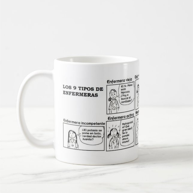 Café Taza de tipos de enfermeras (Izquierda)