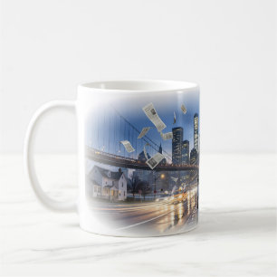 Café Taza de titulares de ciudad en movimiento Drama de