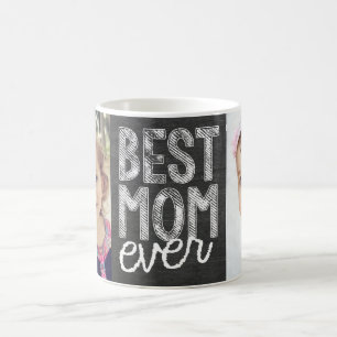 Café Taza de tiza para la mejor mamá del mundo