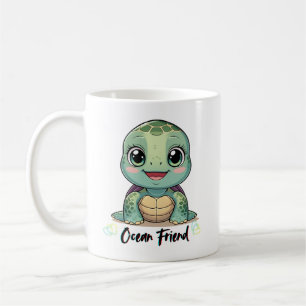 Café Taza de Tortuga Bebé Kawaii