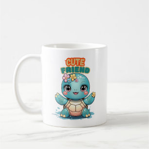 Café Taza de Tortuga Bebé Kawaii Linda