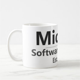 Café Taza de trabajo personalizada – Nombre y cargo per