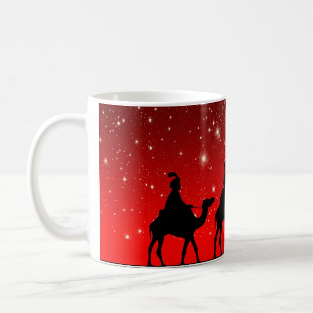 Café Taza de tres navidad de los hombres sabios (Izquierda)