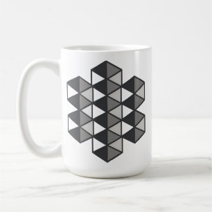 Café Taza de triángulos unidos