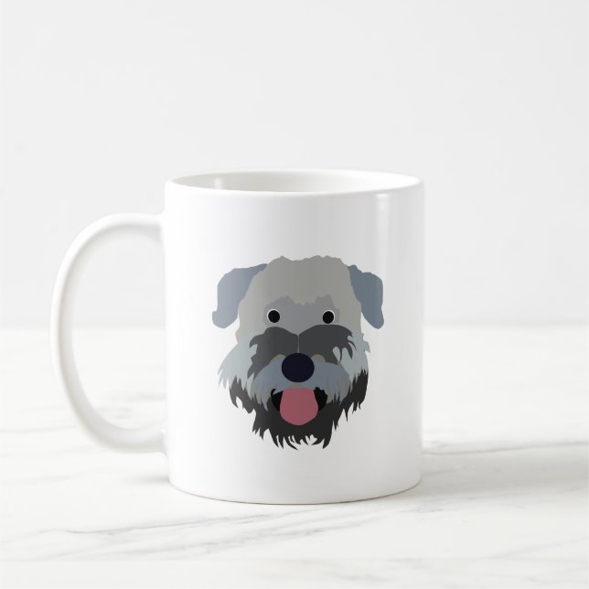 Café Taza de trigo suavemente revestida del perro de (Izquierda)